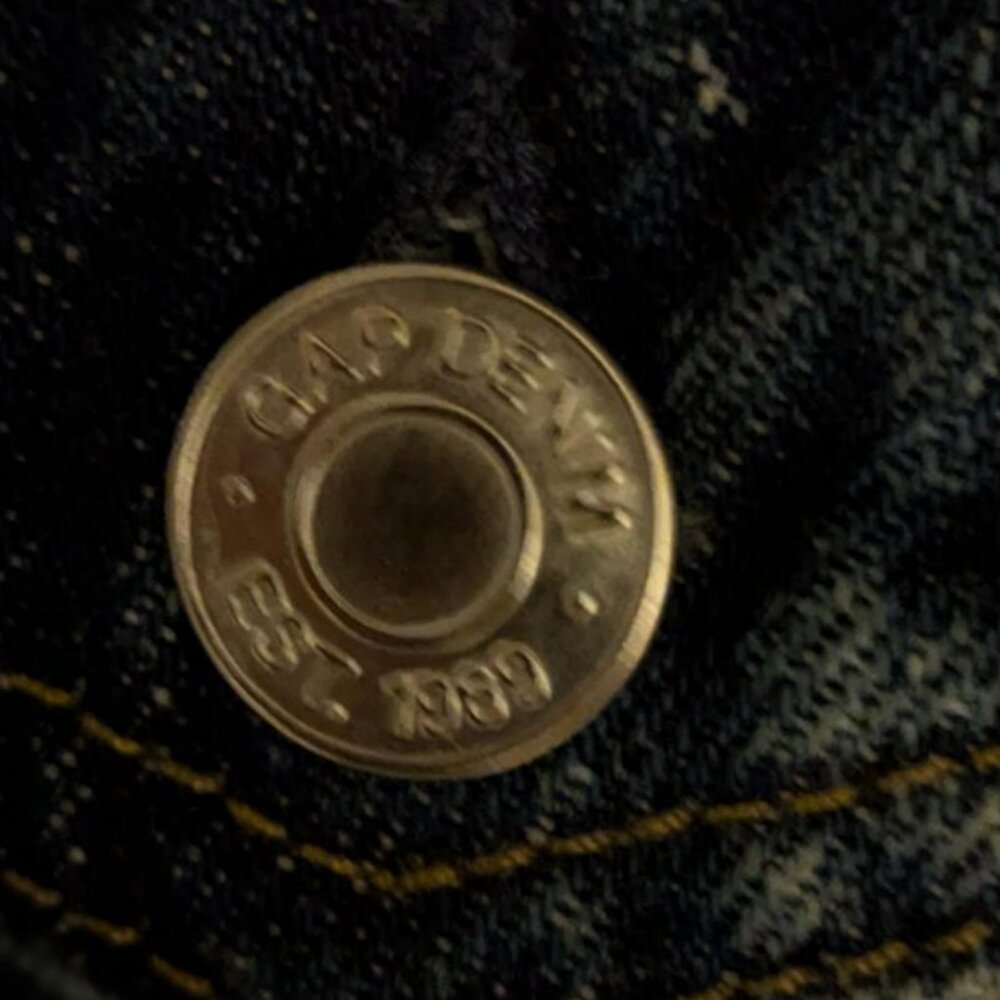 GAP - VINTAGE DENIM JACKET - DOUBLE BARRED FRONT AND STITCHING OVER EACH POCKET - Picture 6 of 6